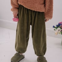 PORGY PANTS/TERRY VELVET/KAKI/18m,24m/STUDIO BOHEME PARIS