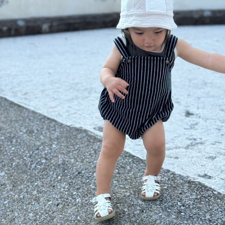 pile stripe romper / House of Lili