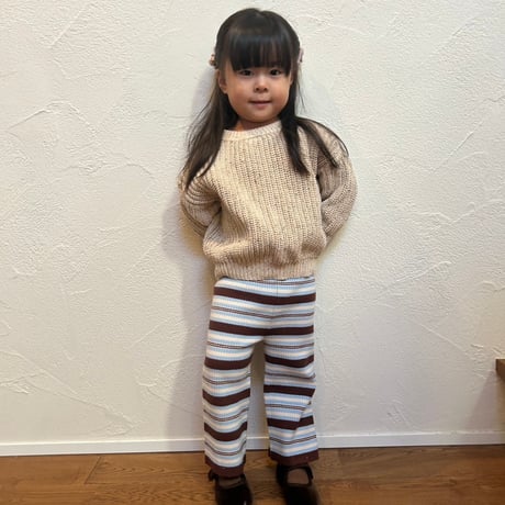 <110,120のみ>Lili original border pants / House of Lili