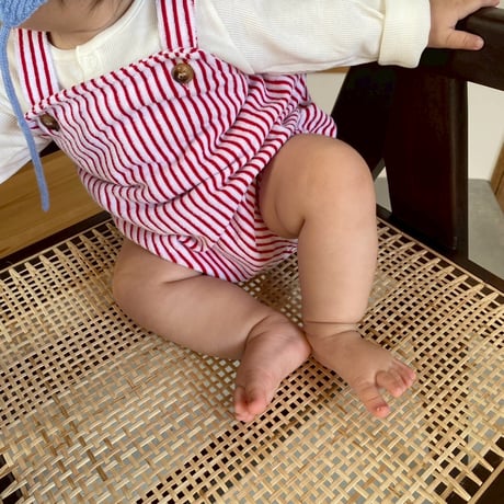pile stripe romper / House of Lili