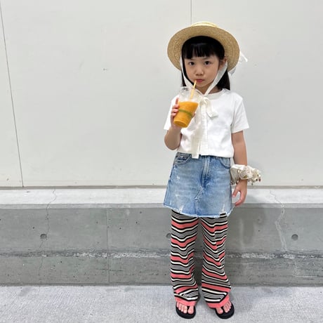 <子供用>Lili original border pants AYA×RIKU special edition / House of Lili