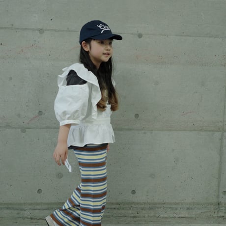 <子供用>Lili original border pants AYA×RIKU special edition / House of Lili
