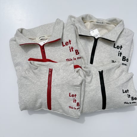 <Red Msize LAST1> halfzip pullover(for adult)/House of Lili