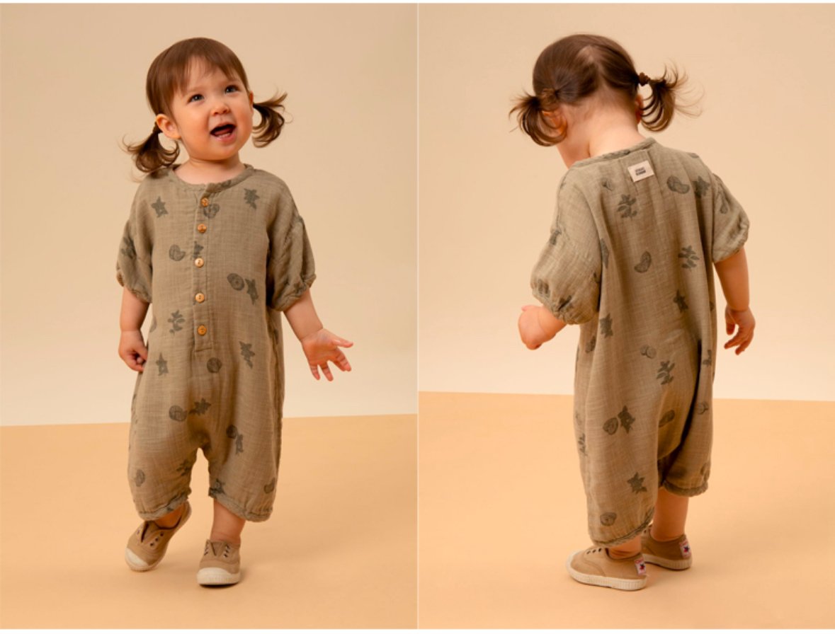 ROMPER BEBECITO/SAGE FRESH/STUDIO BOHEME PARIS
