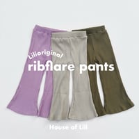 Lilioriginal rib flare pants /House of Lili
