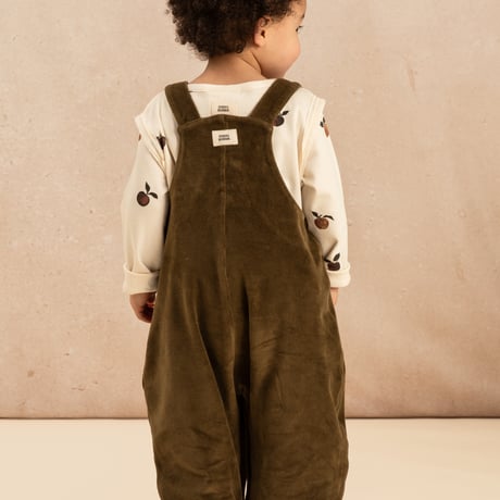 SALOPETTE OVERALLS/TERRY VELVET/KAKI/STUDIO BOHEME PARIS