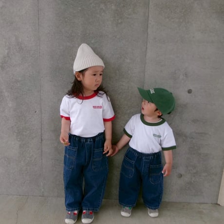 <KIDS>Ringer T- shirt /House  of Lili