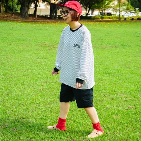 <ADULT> pin border long sleeve T-shirt / House of Lili