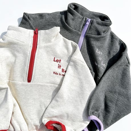 <140のみ> halfzip pullover(for kids) / Lili original