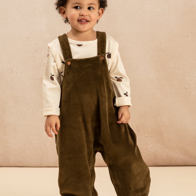 studio boheme paris サロペット ラスト1点】◇18. SALOPETTE OVERALLS【ECRU - SQUARES】