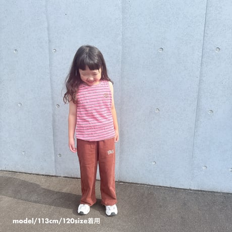 pile border tank / pile border pants / House of Lili