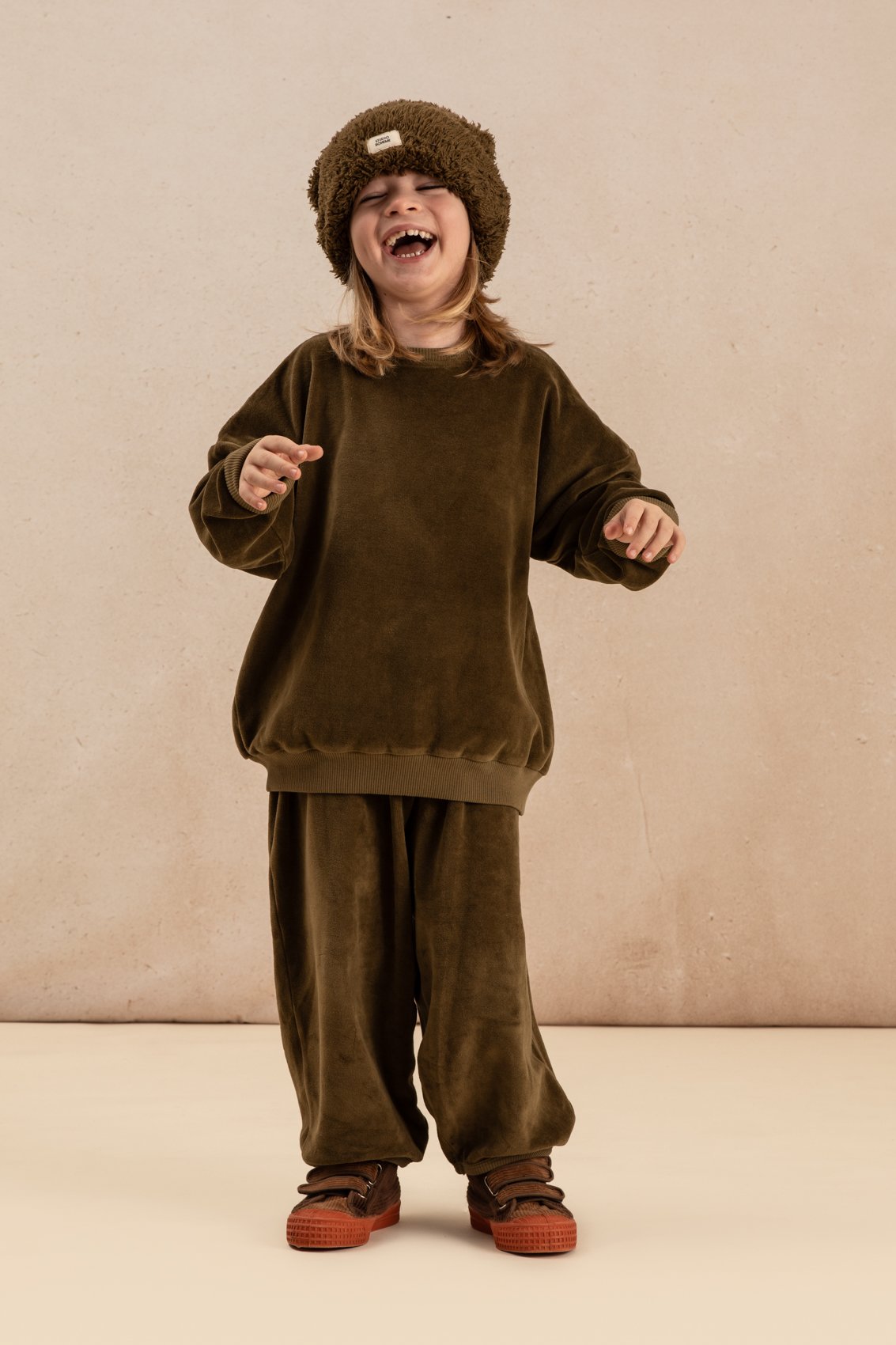CLASSIC SWEAT-SHIRT/KAKI/18m,24m/STUDIO BOHEME