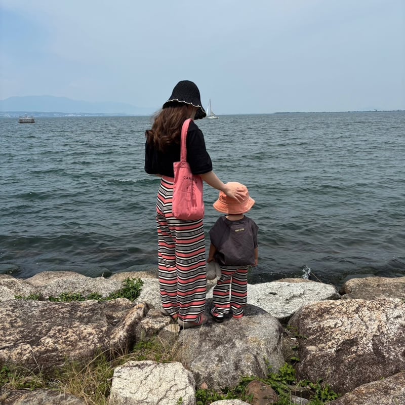 大人用>Lili original border pants AYA×RIKU specia