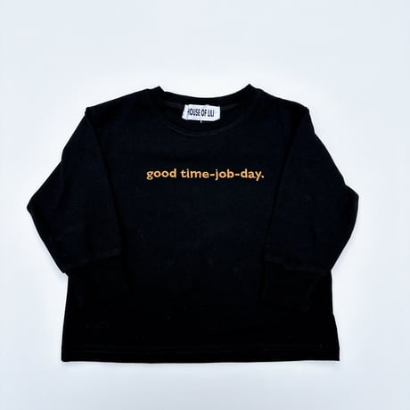 good day long sleeve T blackMのみ / ADULT