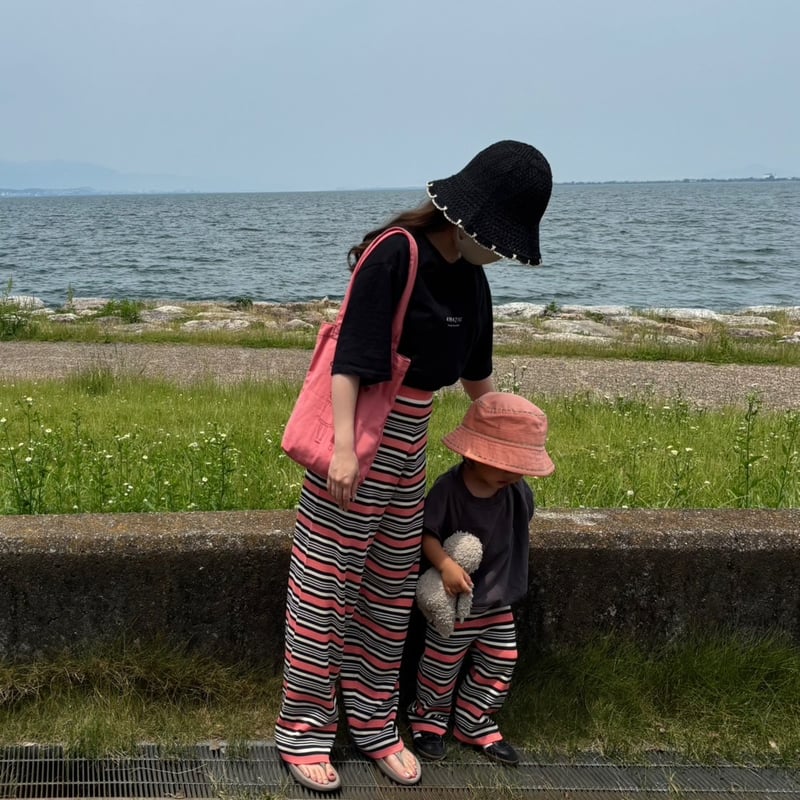 大人用>Lili original border pants AYA×RIKU specia