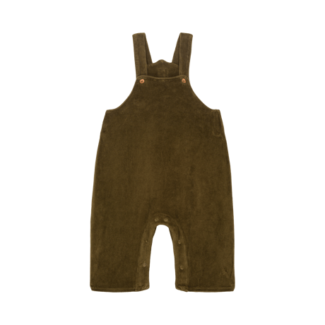 SALOPETTE OVERALLS/TERRY VELVET/KAKI/STUDIO BOHEME PARIS