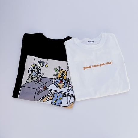 good day long sleeve T blackMのみ / ADULT