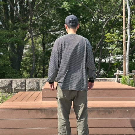 <ADULT> pin border long sleeve T-shirt / House of Lili