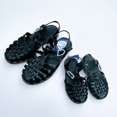 SUN sandals - Noir -Méduse