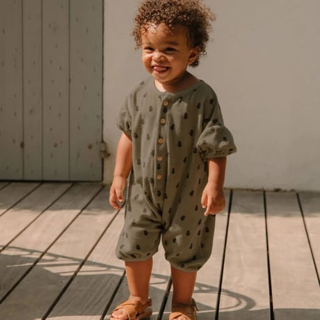 TERRY/ ROMPER BEBECITO/ SAGE  LAVENDER/STUDIO BOHEME PARIS