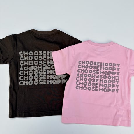 <ADULT> PINK  XLのみ CHOOSE HAPPY T-shirt /House of Lili