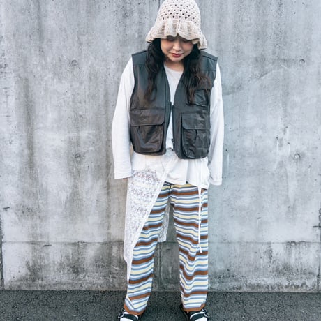 <大人用>Lili original border pants AYA×RIKU special edition / House of Lili