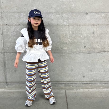 <子供用>Lili original border pants AYA×RIKU special edition / House of Lili