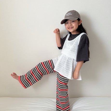 <子供用>Lili original border pants AYA×RIKU special edition / House of Lili