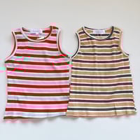 multi border tank top / House of Lili