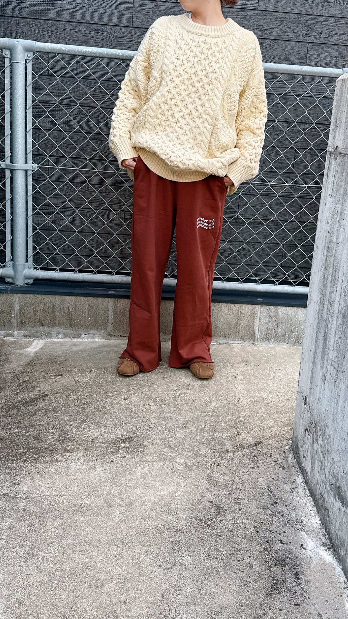 Lili original cutoff wide pants (adult) / House