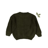 The Chunky Knit Sweater - Moss
