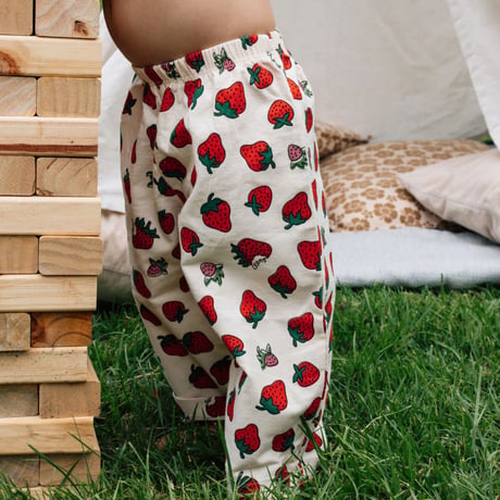 Strawberry Cotton Pants / bel & bow