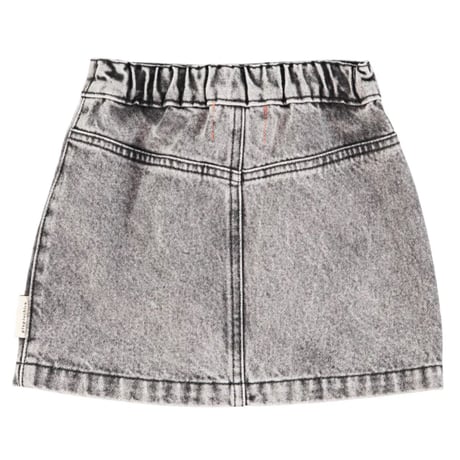washed black denim skirt/piupiuchick