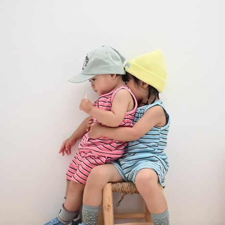pile border tank / pile border pants / House of Lili