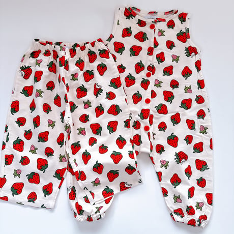 Strawberry Cotton Pants / bel & bow