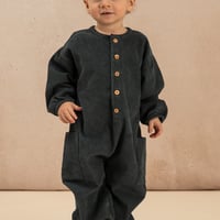 BIG PAPI JUMPSUIT/CORDUROY VELVET/BLUE DENIM/STUDIO BOHEME PARIS