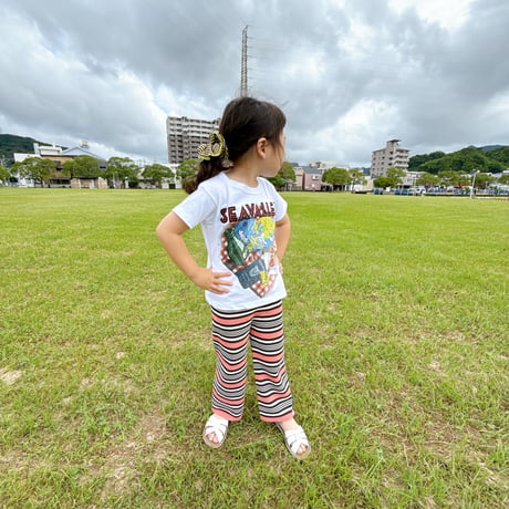 <子供用>Lili original border pants AYA×RIKU special edition / House of Lili