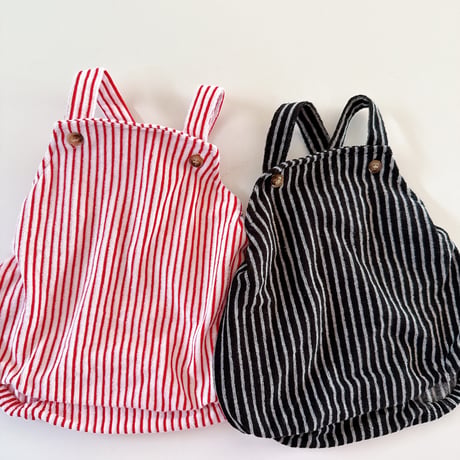 pile stripe romper / House of Lili