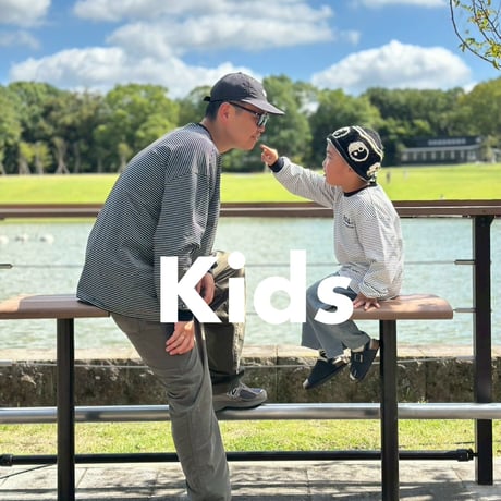 <KIDS> pin border long sleeve T-shirt / House of Lili