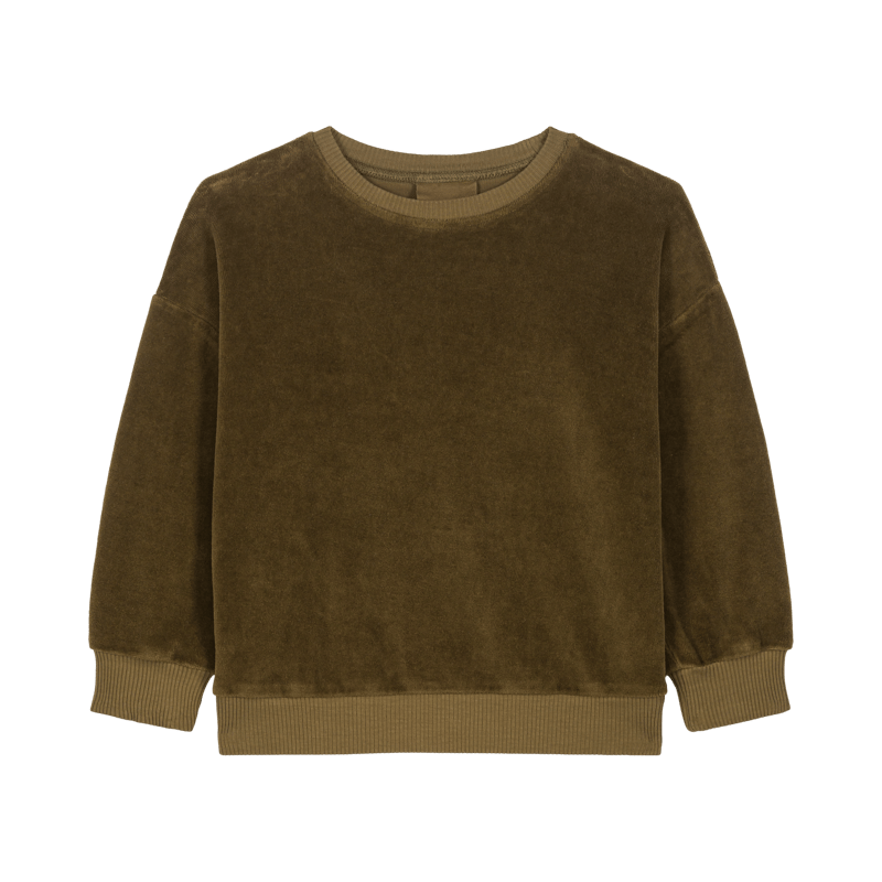 【未使用】Studio Boheme Paris スウェット CLASSIC SWEAT-SHIRT/KAKI/18m,24m/STUDIO BOHEME