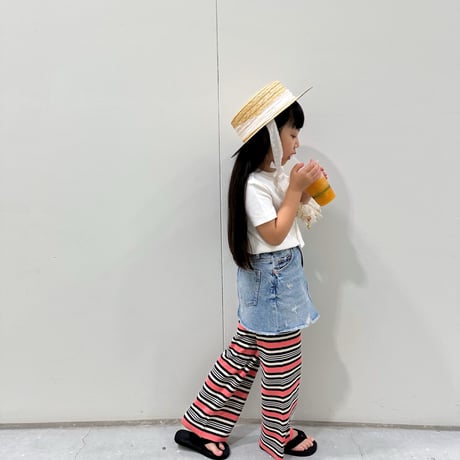<子供用>Lili original border pants AYA×RIKU special edition / House of Lili