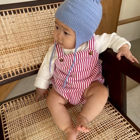 pile stripe romper / House of Lili