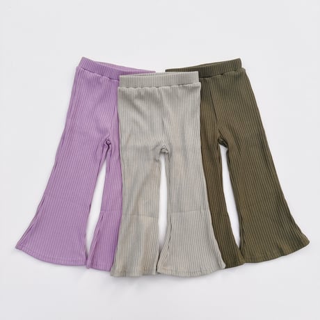 Lilioriginal rib flare pants /House of Lili