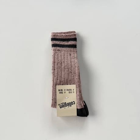 Noa - Chaussettes hautes à côtes fil boutonné/collegien