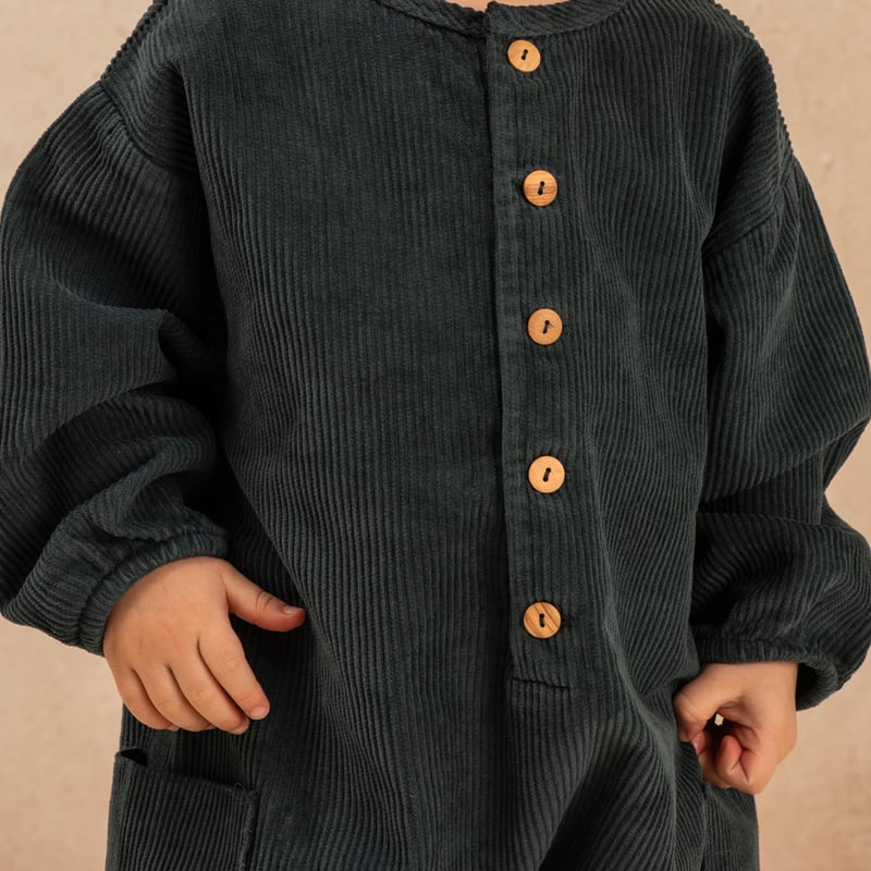 BIG PAPI JUMPSUIT/CORDUROY VELVET/BLUE DENIM/ST
