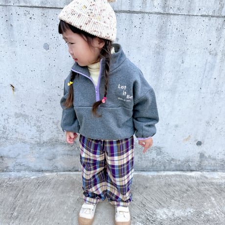 <140のみ> halfzip pullover(for kids) / Lili original