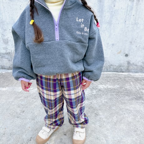 <140のみ> halfzip pullover(for kids) / Lili original