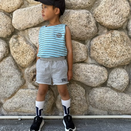 pile border tank / pile border pants / House of Lili