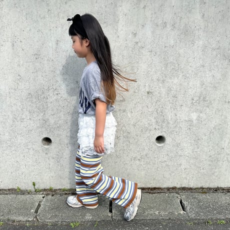 <子供用>Lili original border pants AYA×RIKU special edition / House of Lili