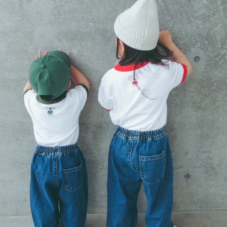 <KIDS>Ringer T- shirt /House  of Lili